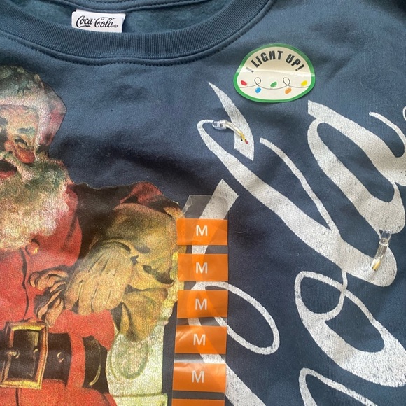 Freeze Blue Coca Cola Santa Crewneck Sweater - Picture 5 of 10